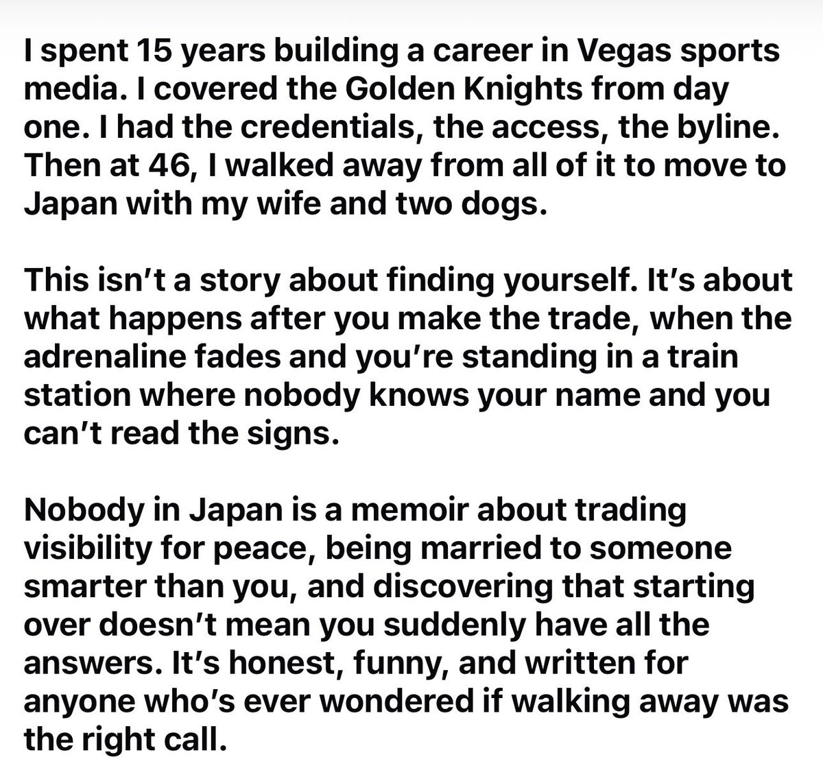 So I wrote a book and this is my hook, I’ve got some beta readers so don’t need anymore but does this grab you ? Would you pay under $10 to read my story? #expatlife #VegasBorn  #japan #lifeinjapan
