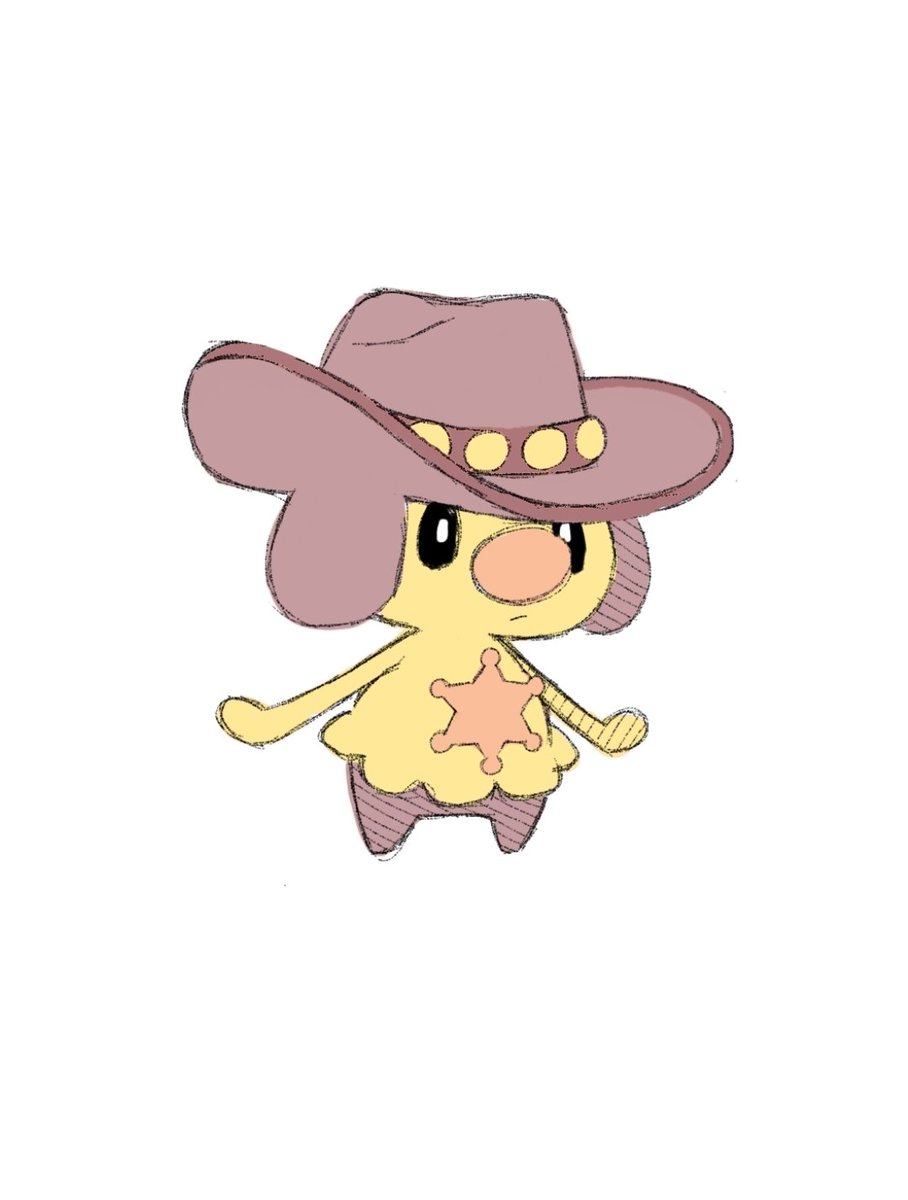 I drew a Cowboy Mime Jr

A cowboy baby