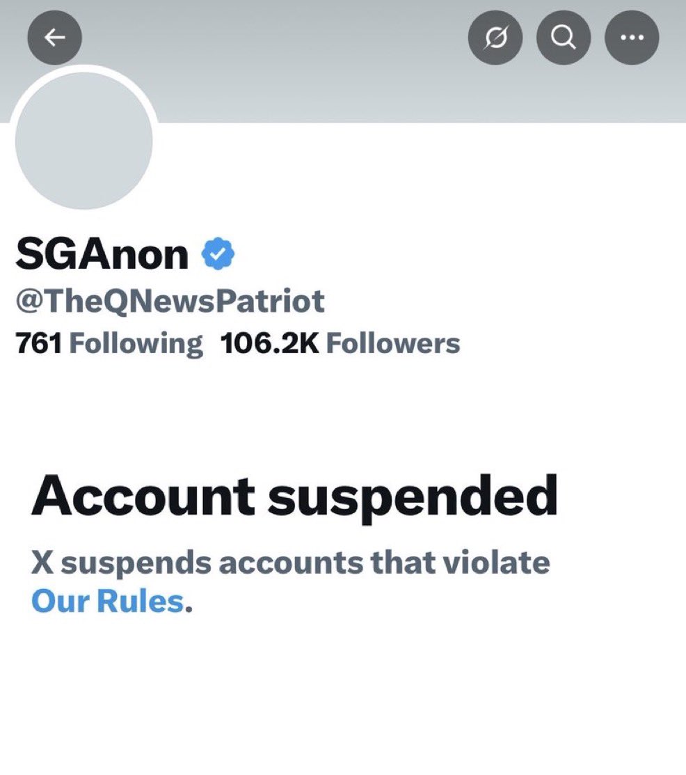 irishpatriot91's tweet photo. 🚨 BREAKING: TWO HEAVY HITTERS IN THE TRUTH MOVEMENT JUST GOT SILENCED! 🚨

@SGAnon & @justicecometh legends dropping red pills daily both accounts SUSPENDED on X within the last 24 hours.

This isn’t coincidence, Patriots.
This is straight up censorship.
An all out assault on free speech, on the voices exposing the real enemies.
The cabal is terrified.
They know the Awakening is accelerating.

They know we see through their lies.
My stance on the Plan hasn’t changed one bit.
But this attack on our core freedoms? ABSOLUTELY UNACCEPTABLE.
We cannot let them win.
We cannot stay silent.

WWG1WGA 🌍🌍

@elonmusk @support @XCreators
