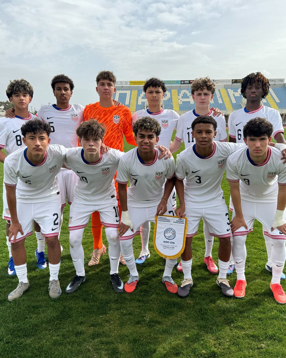 Our #U15BNT earns a 4-0 win over Cyprus in their first match of February camp 🙌

⚽️ Easton Odom - 5’
⚽️ Chris Gonzalez - 68’
⚽️ Santi Suarez - 87’
⚽️ Zamir Loyo - 90’