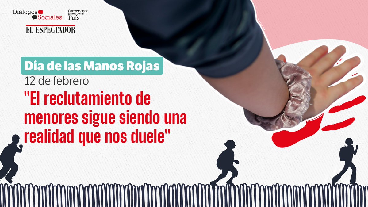 🔴 Hoy, en el Día Internacional de las Manos Rojas, recordamos que la guerra no es un lugar para la niñez. El reclutamiento infantil sigue siendo una realidad que exige respuestas urgentes.

🖐️Proteger la infancia es una responsabilidad colectiva.

#ManosRojasPorLaNiñez