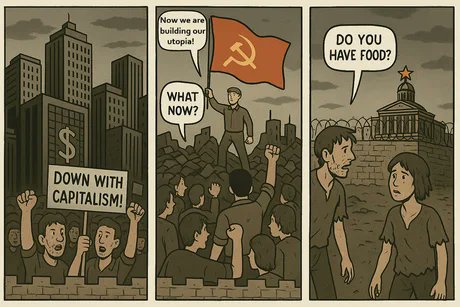 La vida real
Cuando le das poder a los socialistas.
La historia se repite una y otra vez.
No falla la fórmula.