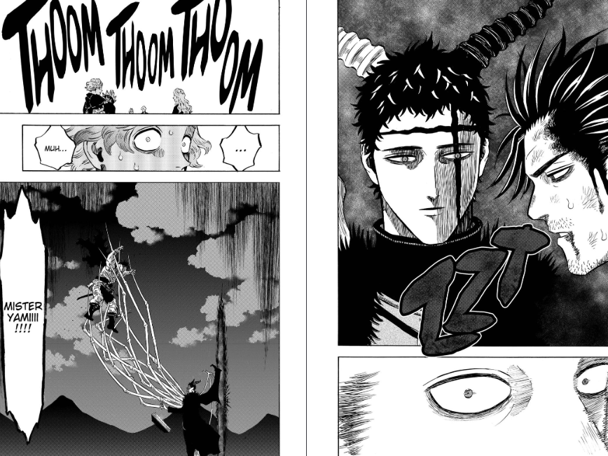 TimTamTem's tweet image. Gotta love the way these two moments kinda complement each other. In the first Zenon TP's into stop Yami (With Finral being present) in the second Finral pays him back by TPing in and stoppinging Zenon. Ofc major difference being Finral doesn't take down Zenon.