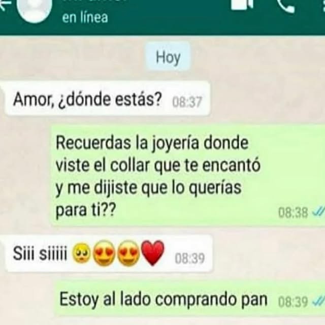 Estoy en la fila del pan