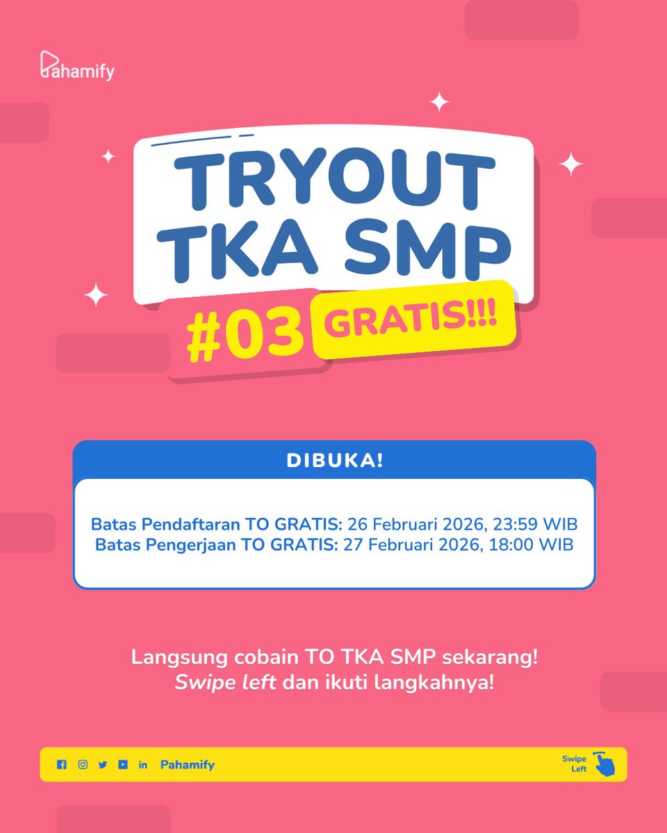 Pahamify | TO + Live Class UTBK & Ujian Mandiri tweet media