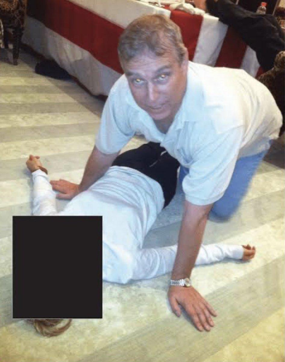 Dear <a href="/AGPamBondi/">Attorney General Pamela Bondi</a>: Recovered yet from your awful performance at House Judiciary?

You acknowledged the girl in this picture was a sex trafficking victim.

You then avoided answering my question of why you weren’t prosecuting former Prince Andrew.

Why are you protecting this man?