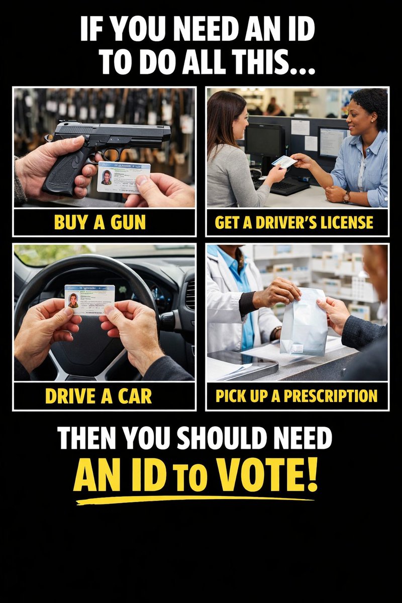 WTF_Douglas's tweet photo. It's ridiculous that this is even a question... YES, you should have to show ID to vote.
 #SaveAct https://t.co/YjSKq0KAU1