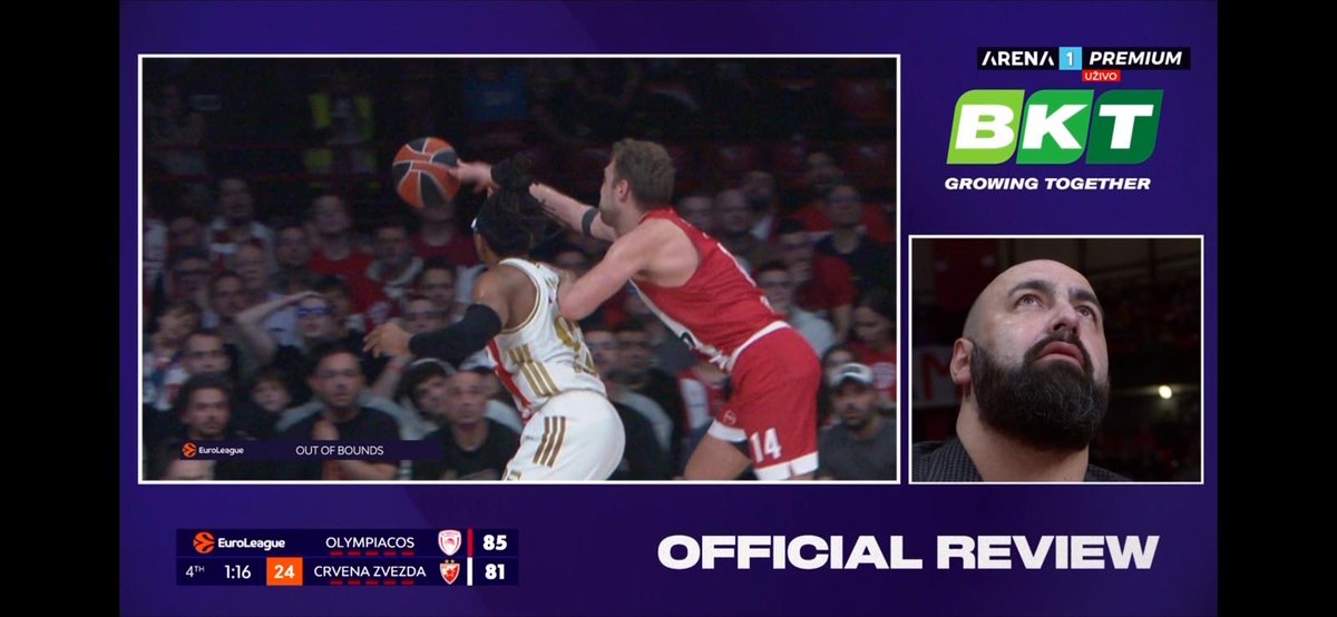 bockic15's tweet photo. @EuroLeague @Olympiacos_BC Shame on you! https://t.co/YeAw4NroGS