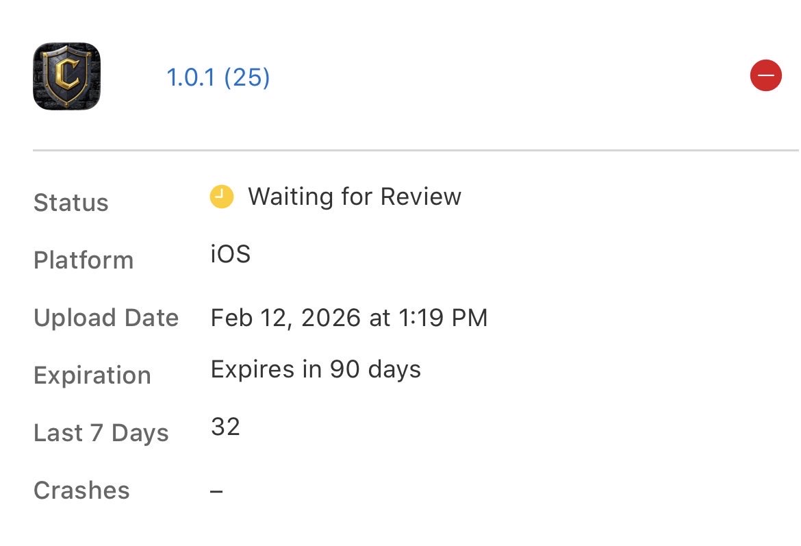 Condav99's tweet photo. Over the past week (and 25 builds later) I’ve been vibe coding an online multiplayer strategy game for iOS using @Replit.

Now patiently waiting for @AppleSupport to hurry up and approve it for Test Flight distribution!

Bookmark this post if you want a Beta Invite 🛡️ https://t.co/DBc2zxqEHa