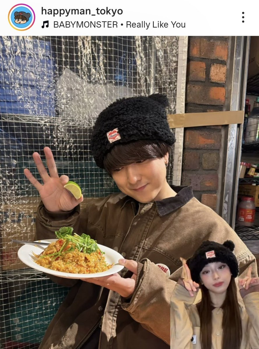 very cute that he decided to dress up to match ruka just because they have the same beanie 🥹