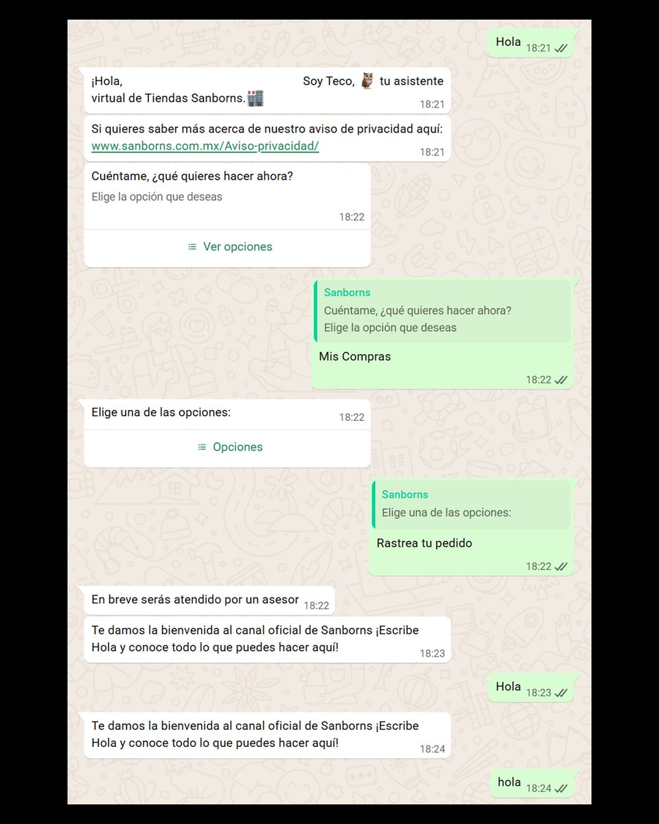 JitsuoMX's tweet photo. @solosanborns 

Compré este libro el 20 de enero
Quedaron en entregarlo entre el 10-12 de febrero
Hoy es 12 y no ha llegado
Tu Whatsapp no responde
Y el teléfono dice que nos comuniquemos por Whatsapp y corta la llamada
¿Con quién me quejo? https://t.co/kcyJJ3nkLD