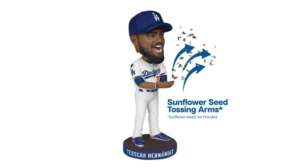Teoscar Hernández bobblehead includes moving arms to mimic his