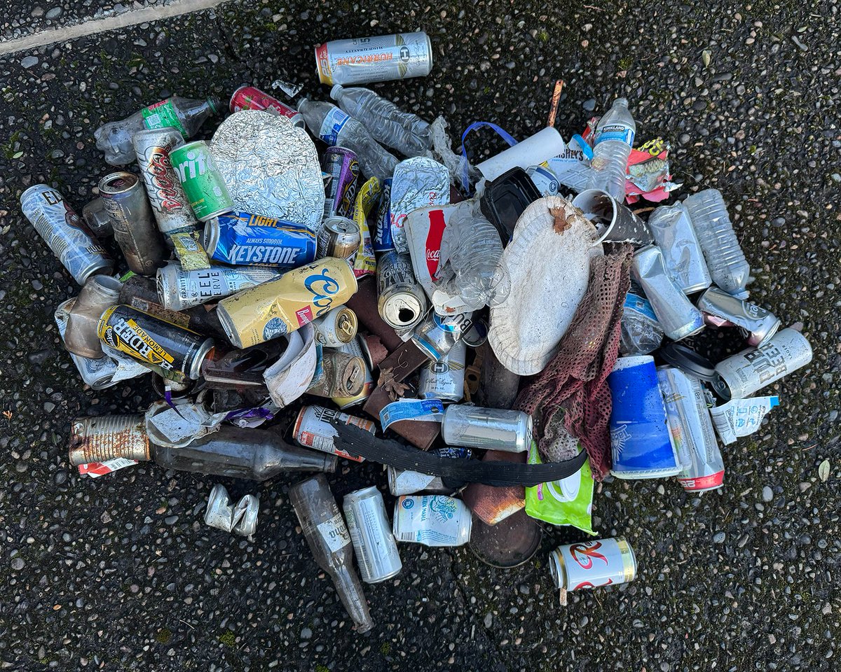 Another trash pickup of Old Highway 8 completed. The road to Catherine Creek is now clean &amp; ready for spring wildflower viewing. Enjoy the trip!