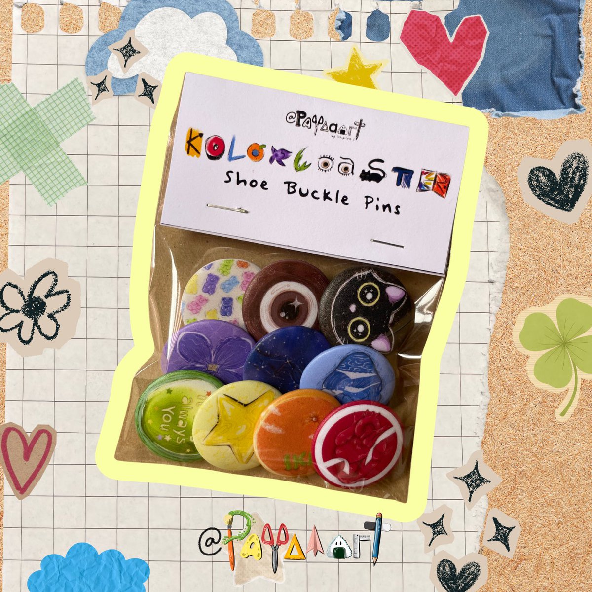 these cute shoe buckle pins are up for grabs in my orange app. :)

part of the sales will support my Freebie Project for the concert. :)