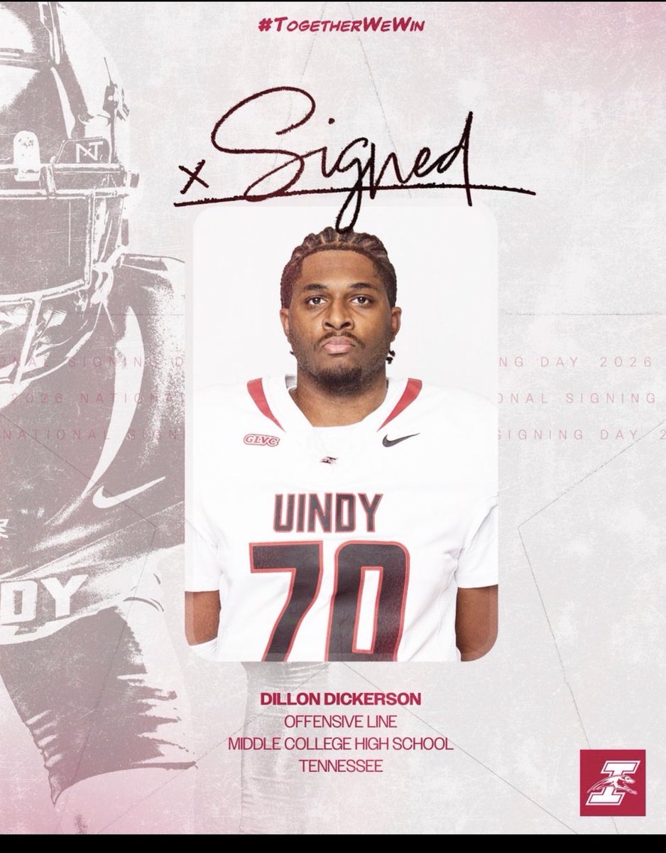 StaplesCenter99's tweet photo. Congratulations @DillonDickersn7 signing to play ball @UIndyFB. Middle College High School. #bulldogtuff https://t.co/QYlzrSvFeE