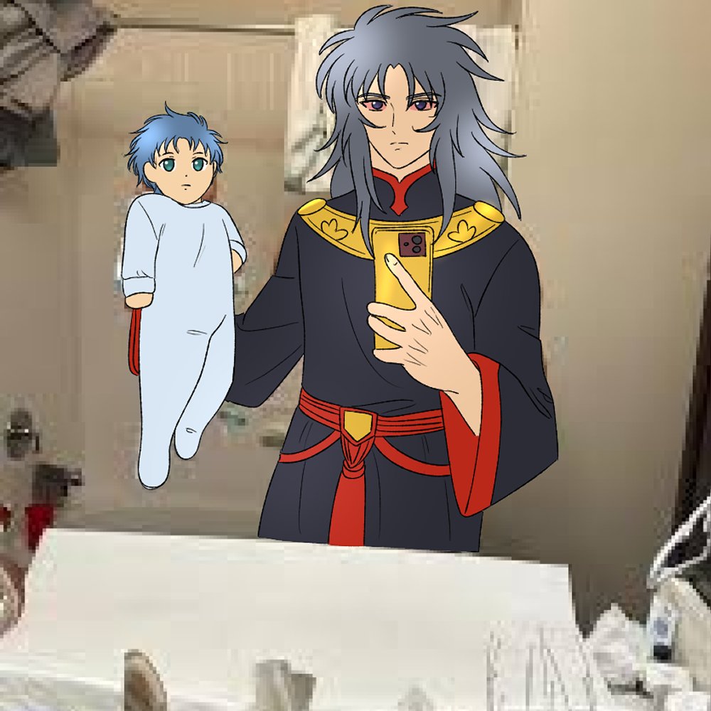 V_Thalassa's tweet photo. Par de curis sonsos de cómo Saga y Alalá tuvieron a Hans y Mark
Un robo y un abandono, familia feliz
#saintseiya #聖闘士星矢 #caballerosdelzodiaco #geminisaga #sagadegeminis #双子座のサガ #pythonessalala #alalá #yumeship #aethereclipsia https://t.co/syGoScDuUO