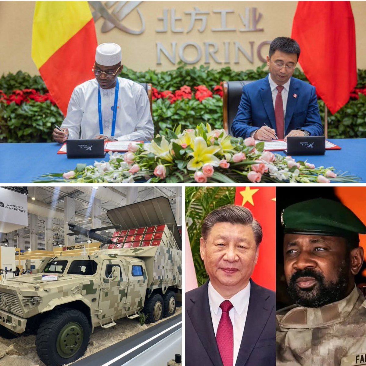 🚨 2026 CHINE 🇨🇳 – AES 🇲🇱🇳🇪🇧🇫 – MALI 🇲🇱 🚨
L’entreprise chinoise Norinco (via sa filiale Auxin Chemical Technology) s’apprête à implanter au Mali une usine de production d’explosifs industriels destinée à l’exploitation minière — notamment pour l’or et le lithium. Ce projet,