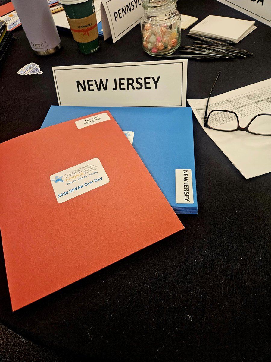 Time for NJ to shine. Preparing for Congress meeting in DC. Establishing a strong voice for more federal support and funding for health and physical education programs. <a href="/AndyKimNJ/">Andy Kim</a> <a href="/CoryBooker/">Cory Booker</a> <a href="/SHAPENJ/">NJAHPERD</a> <a href="/SHAPEAmerica/">SHAPE America</a> <a href="/MikieSherrill/">Mikie Sherrill</a>