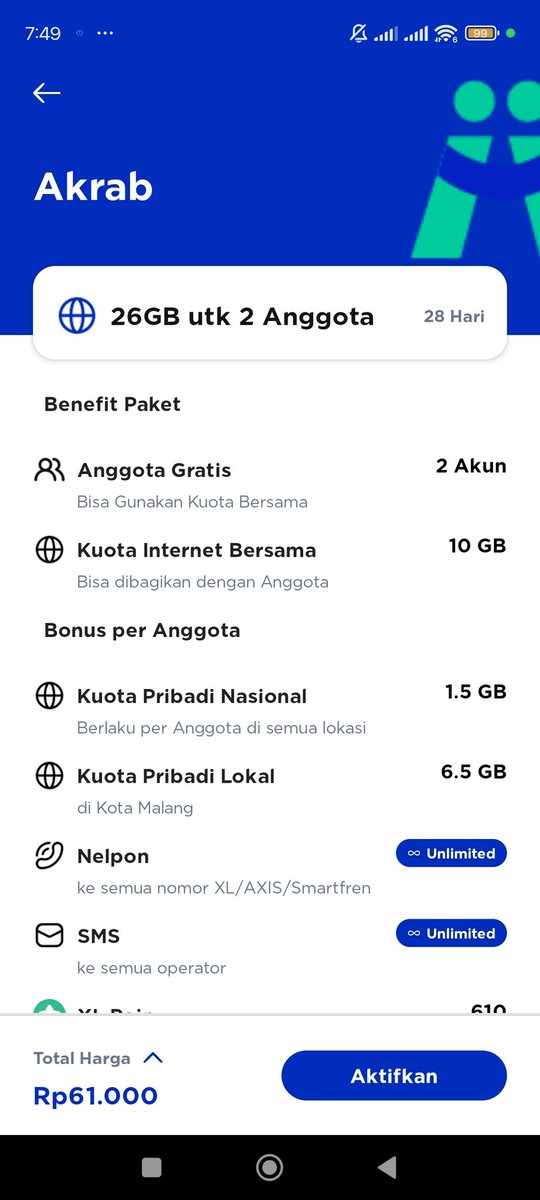 mingyutaaa's tweet photo. wts kuota akrab xl, ntar tinggal bagi 2. ga lagi cari untung dan jualan, mau cari barengan aja yuk😭🫵🏼

#zonauang #zonajajan https://t.co/CmY6Xz7vCq