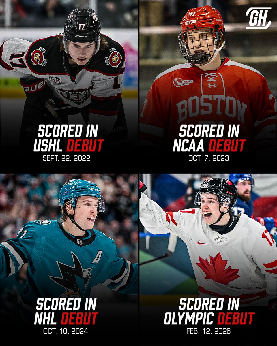 No matter the stage, the moment is NEVER too big for Macklin Celebrini 🤯🔥

(h/t <a href="/CurtisPashelka/">Curtis Pashelka</a>)