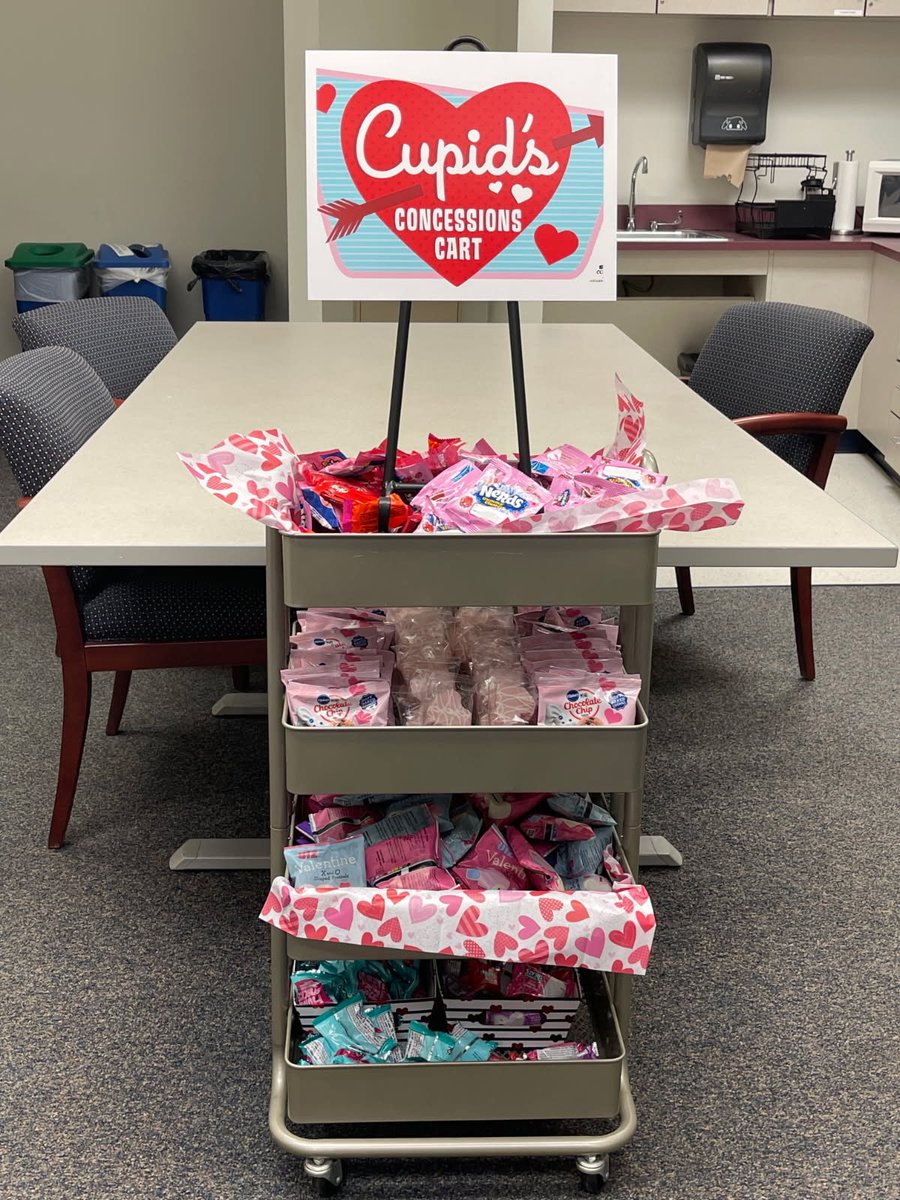 We're so thankful for our PTSO! This week, they're supporting staff with this special Cupid's Cart in honor of Valentine's Day. I love being a Stallion!