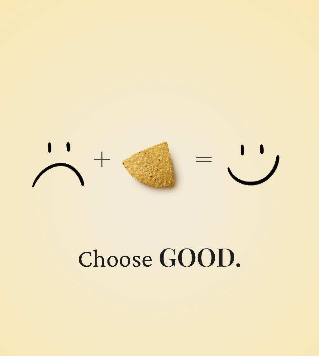 BUYGOODCHIPS's tweet photo. Choose GOOD. https://t.co/6lndzDLmCc