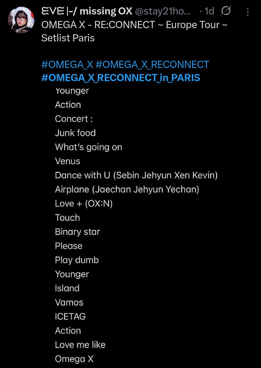 How dare them not putting my bi**h dry flower on the list. The disrespect is too much. #omega_x_reconnect_in_paris
