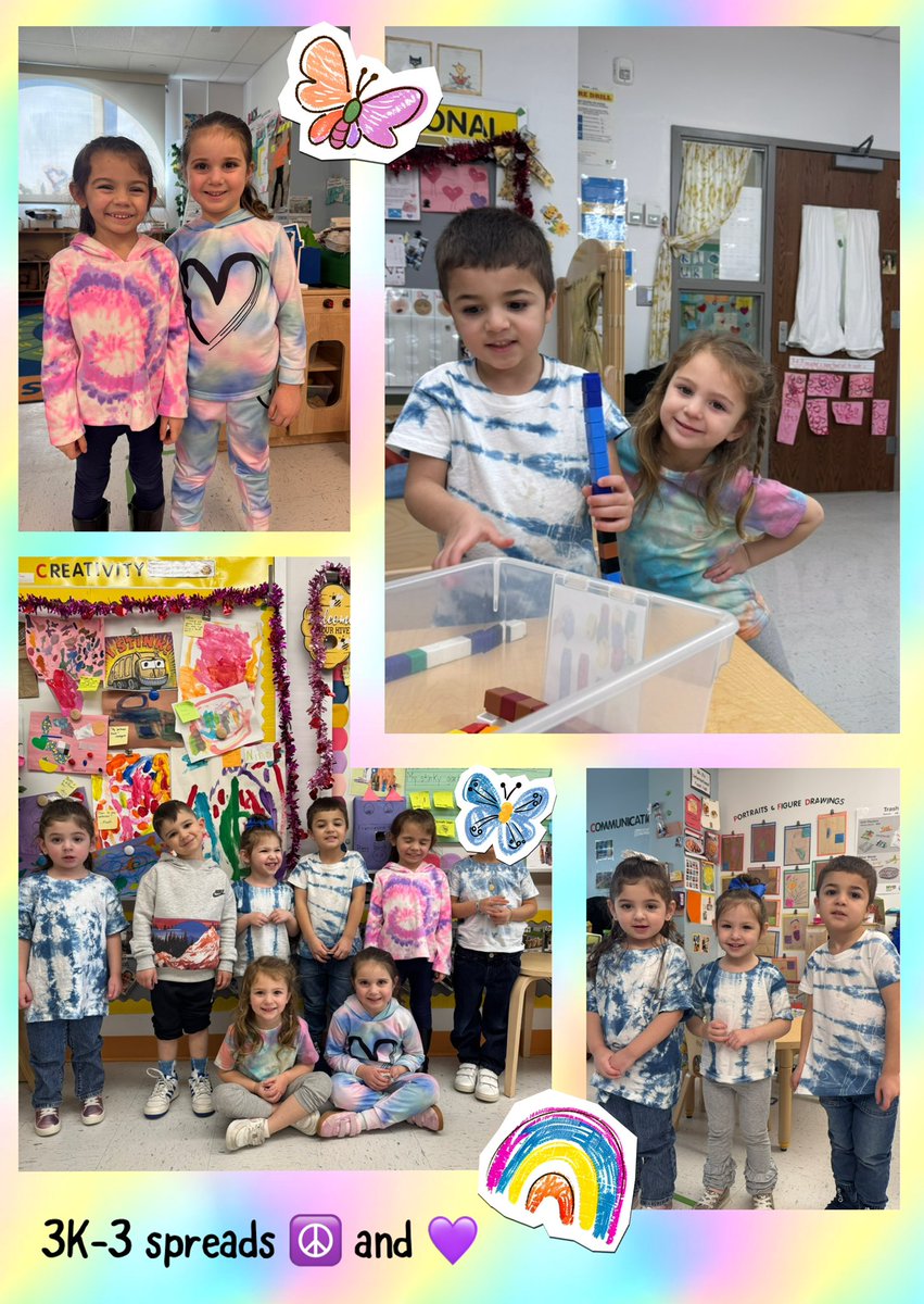 D31BeeHiveSI's tweet photo. 3K-3 at our Woodrow Hive is spreading Peace ✌️ Love ❤️ and Kindness 💞in their Tie Dye! #respectforallweek❤️ #d31istheplaceto🐝 @DrJoyAbrams @AP_JelaniMiller @DocPalton @CSD31SI @NYCSchools https://t.co/sOD3EwEJKc
