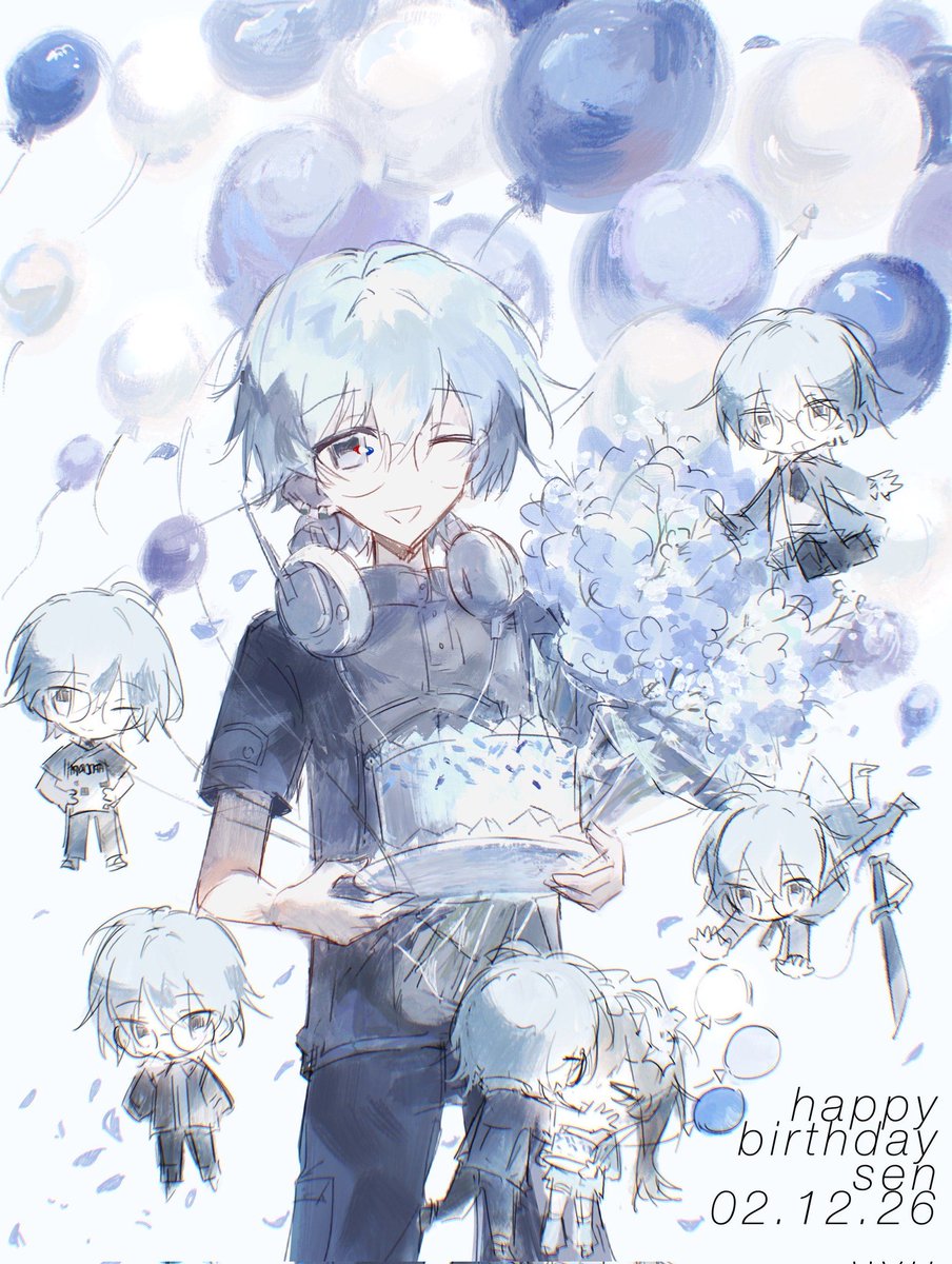 pommiverse's tweet photo. happy birthday to my silly kiddo !!! 📘💙🌊🐳 #oc https://t.co/WzbQpM8p7U