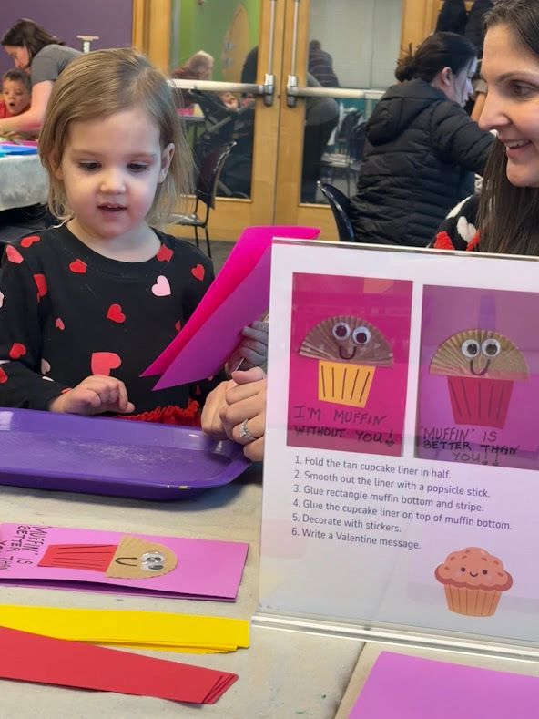 We made some super sweet valentines at our Tiny Hands, Big Hearts program 💌 💝
