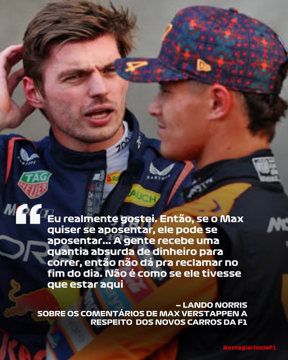 caralho, Lando Norris saiu do carro e escolheu a violência em forma de palavras

Agora sim a temporada começou 🙌