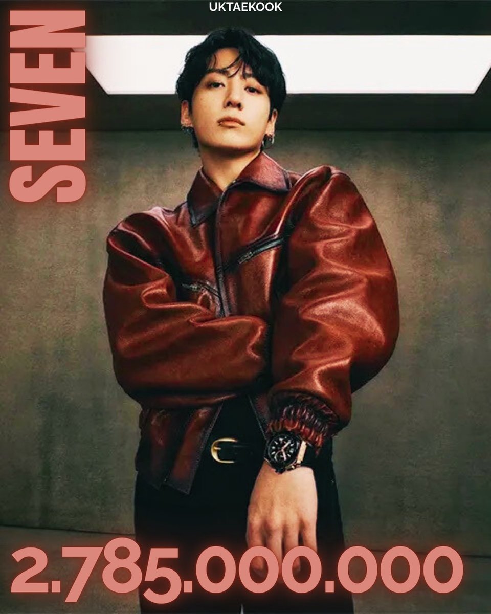 ℹ️ 'Seven (feat. Latto)' by Jungkook has now surpassed 2.785