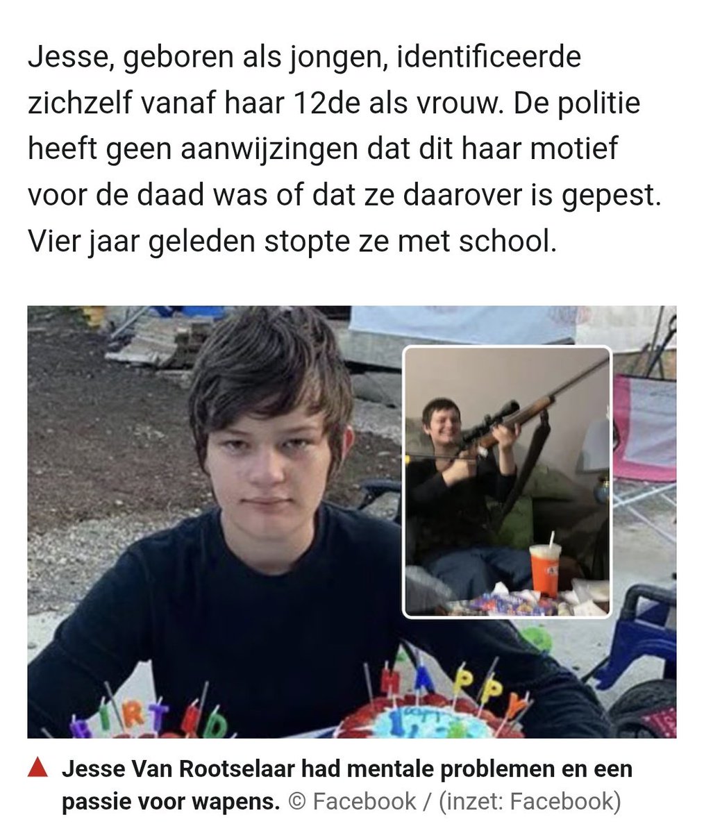 Het fixeren van een tijdelijke adolescentiefase middels onherroepelijke chemische ingrepen is een hachelijke zaak; het ontneemt de jeugdige geest de weg terug en stort hen in een geestelijke gestoordheid.

#Canada #TumblerRidge