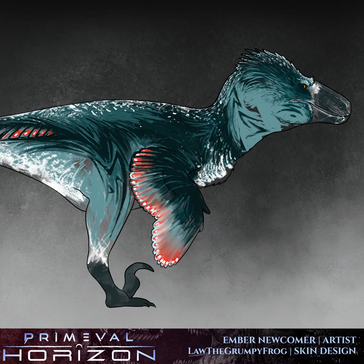 PrimevalHorizon's tweet photo. From concept to reality, take a look at our Achillobator's Runic skin!

A donor reward for LawTheGrumpyFrog, it's inspired from the Younger Futhark, also called Scandinavian runes. This skin adds mythical undertones to your raptor and, like all donor skins, can be customized! https://t.co/NQGa0cERWm