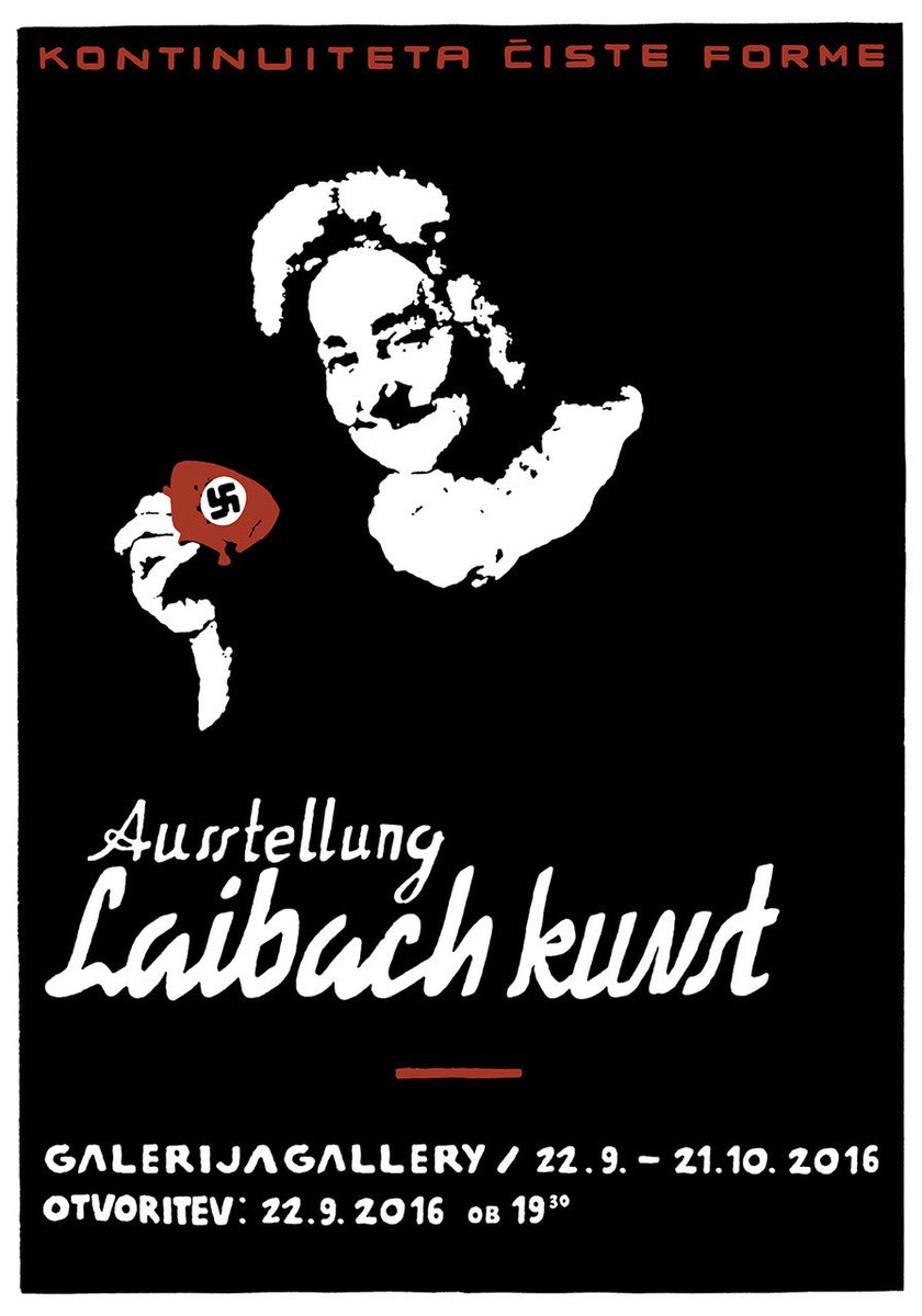 laibach.org/ausstellung-la…

Se je Levica kaj zgražala pri Kofetarici s svastiko? Aja, ne, to je Čebinarska umetnost seveda.