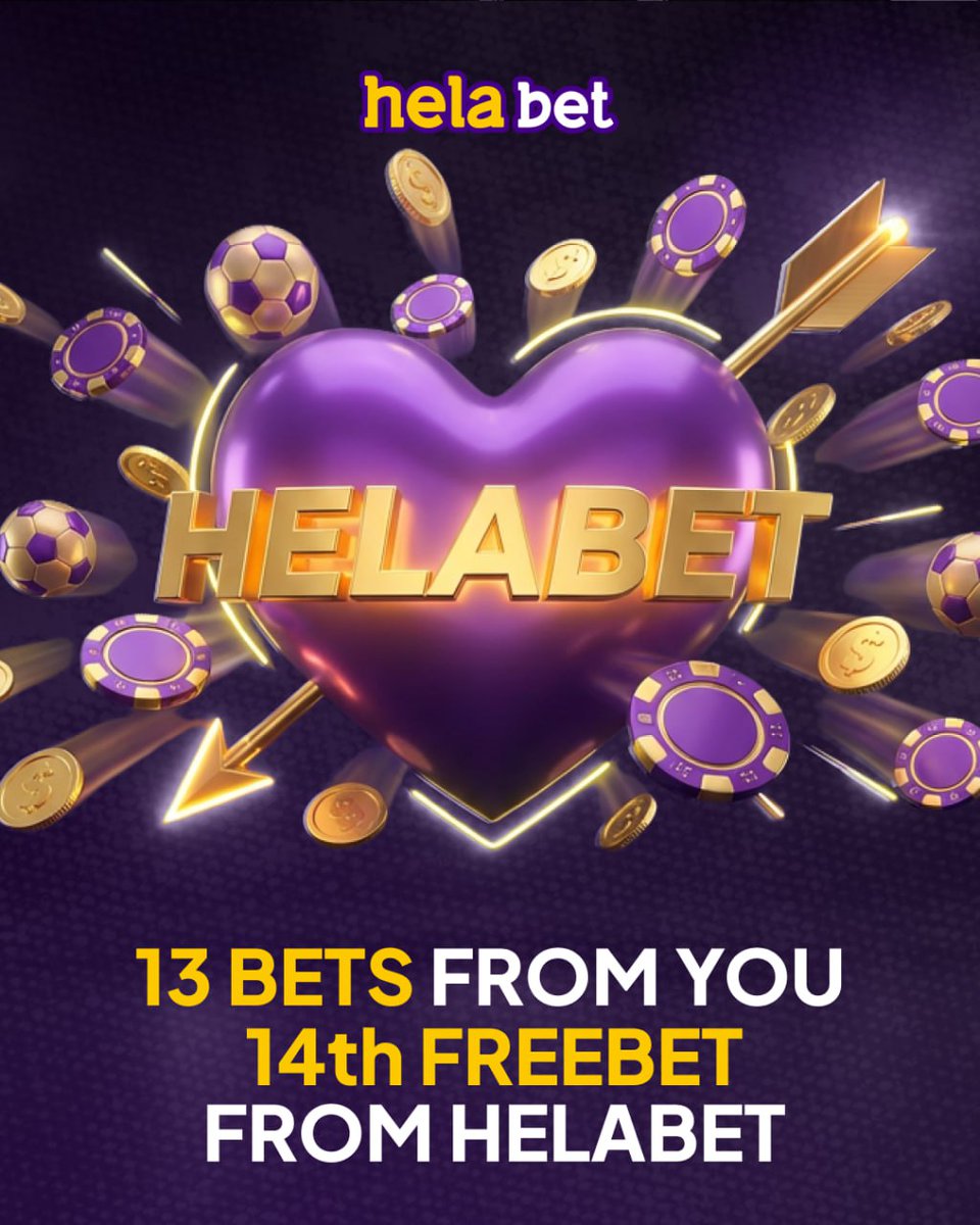❤️  Valentine’s with a Free up to €5
📅 Feb 7–21
🔹 Place 13 single pre-match
🔹 Min bet €2 | Odds from 1.6
🔹 1X2 / Match Winner 
🎟  Bet details:
 • credited after completion
 • average stake, up to €5
 • valid for 48 hr
 • 4+ games accumulator
cutt.ly/dtbQntF6