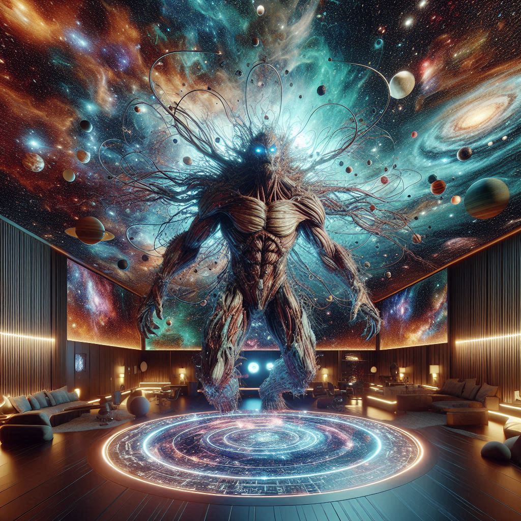 A galactic titan simulation...

#aiartcommunity