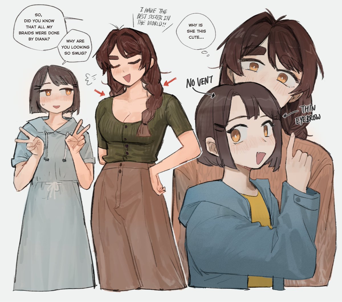 Subtle variations but same good formula.🤏✨
Luna's cute little sister: Diana.

#Akikooc