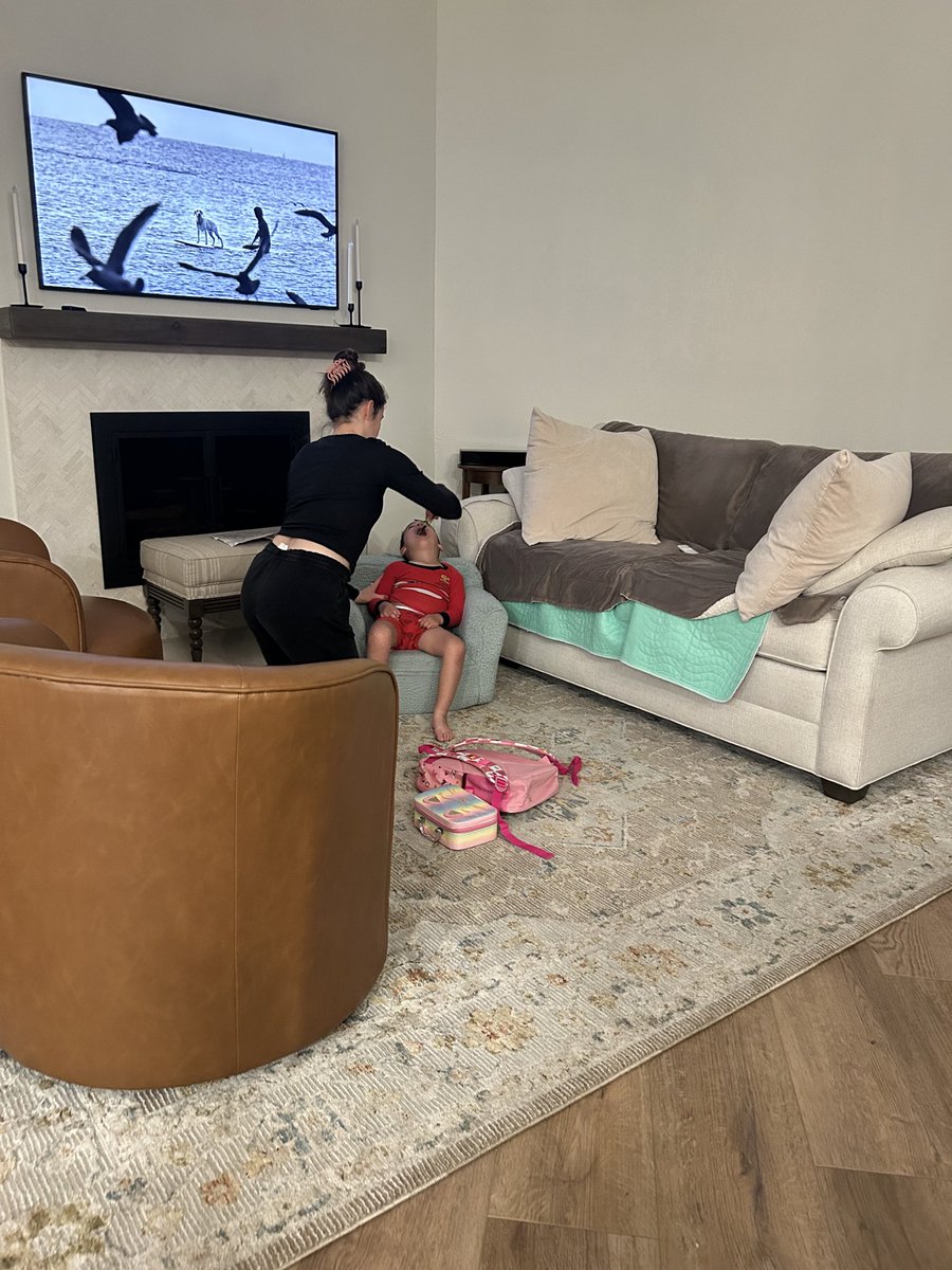 Three years-old and already getting Longhoused by Big Toothbrush. Makes me sick