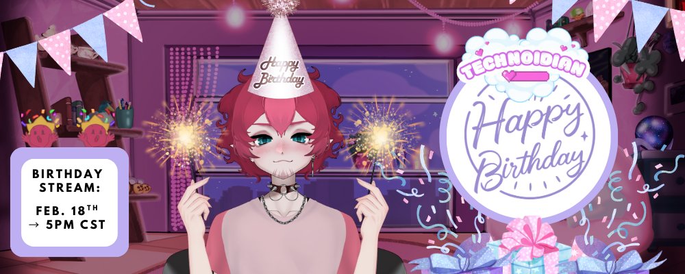 My birthday stream is FEB 18th at 7pm CST/CT! There will be multiple opportunities for chat to play games with me as well! Don't miss out on a free Community Game Night on me as we celebrate my new unc status