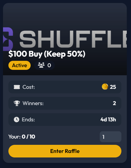 This past week has been an absolute roller coaster.. 🫠

Been having a lot of bad days but the good days have been MASSIVE!

I wanted to celebrate these insane wins, so I put up 2x $100 50% buys for you guys on Benny's website!

Join them here:
benny.gg/raffles