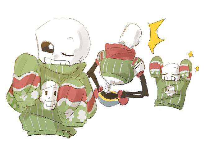 wbxzzl616's tweet image. 还在想毛衣的事 #undertale #sans #Papyrus
