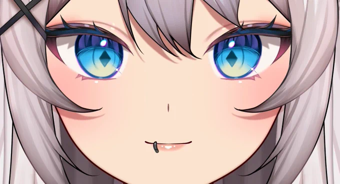 been trying to experiment with different eye styles… #ENVtuber #Live2D