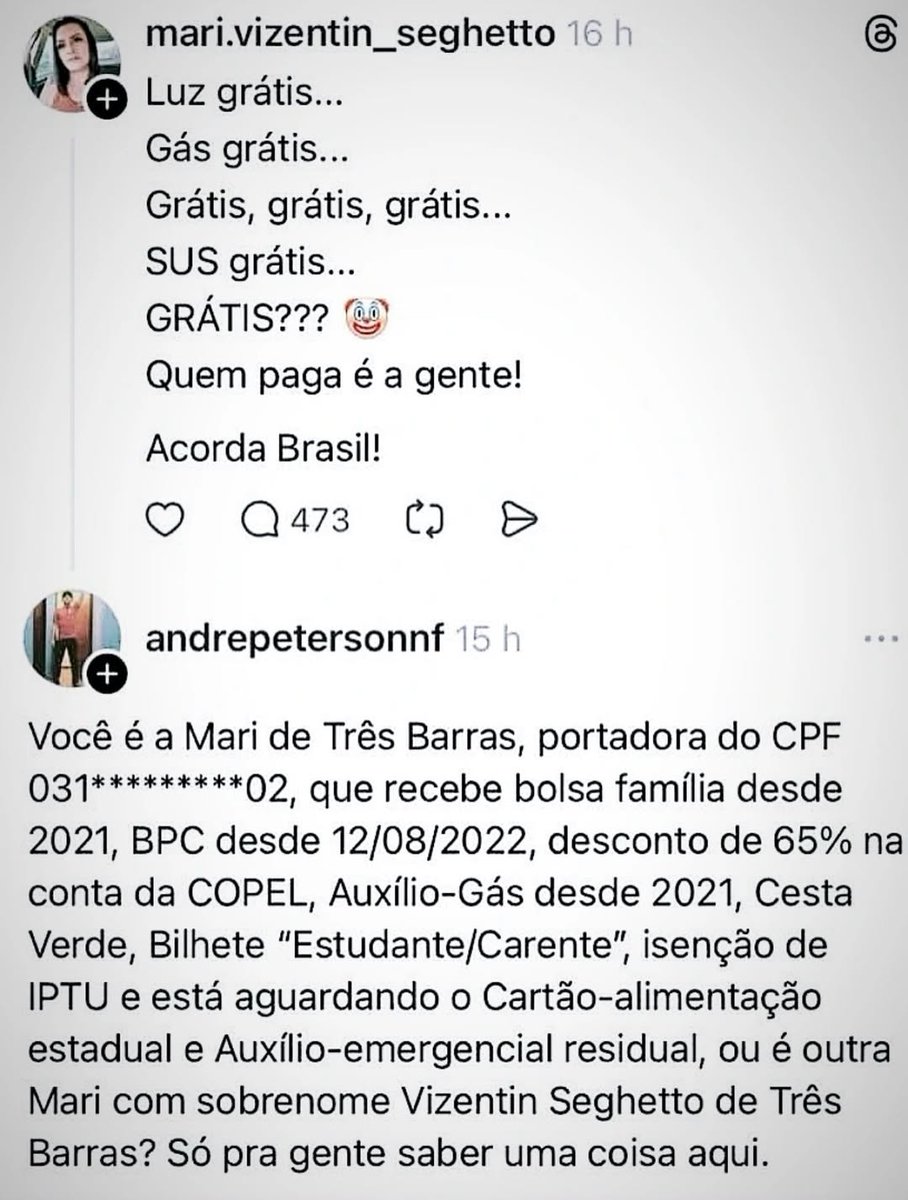 E tome paulada na moleira.
