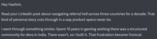 hxshim__'s tweet photo. AI outreach is getting out of hand... https://t.co/oQ0qA9wFJw