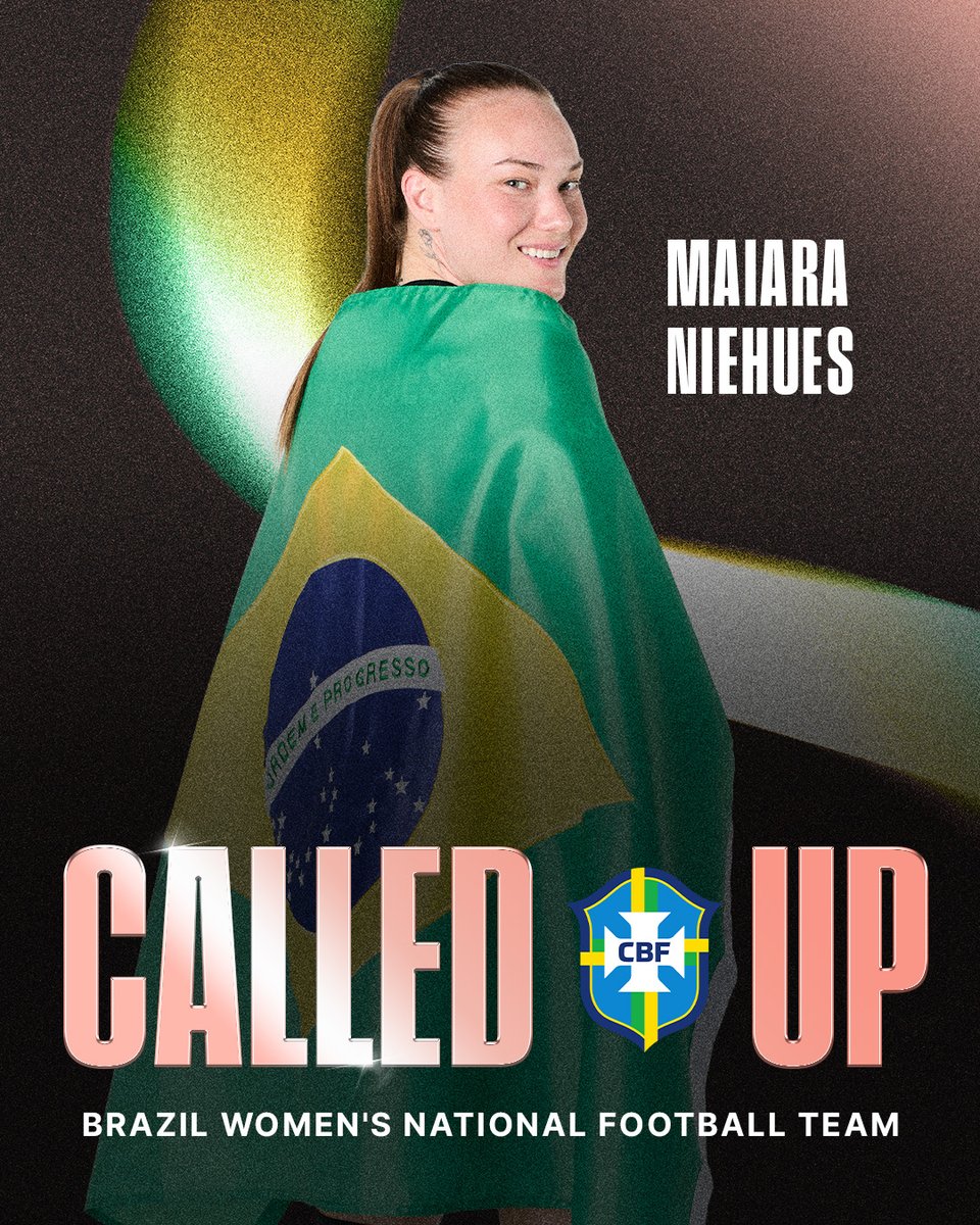 weareangelcity's tweet photo. Reporting for duty! Maiara Niehues will join the Brazil Women’s National Team for upcoming friendlies against Costa Rica, Venezuela and México. Drop a 🖤 for @MaiNiehues and @SelecaoFeminina! 🇧🇷 https://t.co/p6rGZURu5b