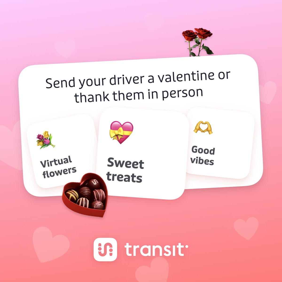 RideCATA's tweet image. To celebrate the people who keep our community moving, riders are encouraged to share appreciation for our bus operators Feb. 13–14 through @transitapp.

Just open GO and follow the prompt to send a message ❤️

MORE: cata.org/Transit

#rideCATA #ValentinesDay #TransitApp