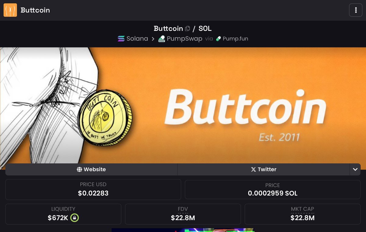 $BUTTCOIN above 50m in the next 48 hours or I’m gay ( I aint gay)