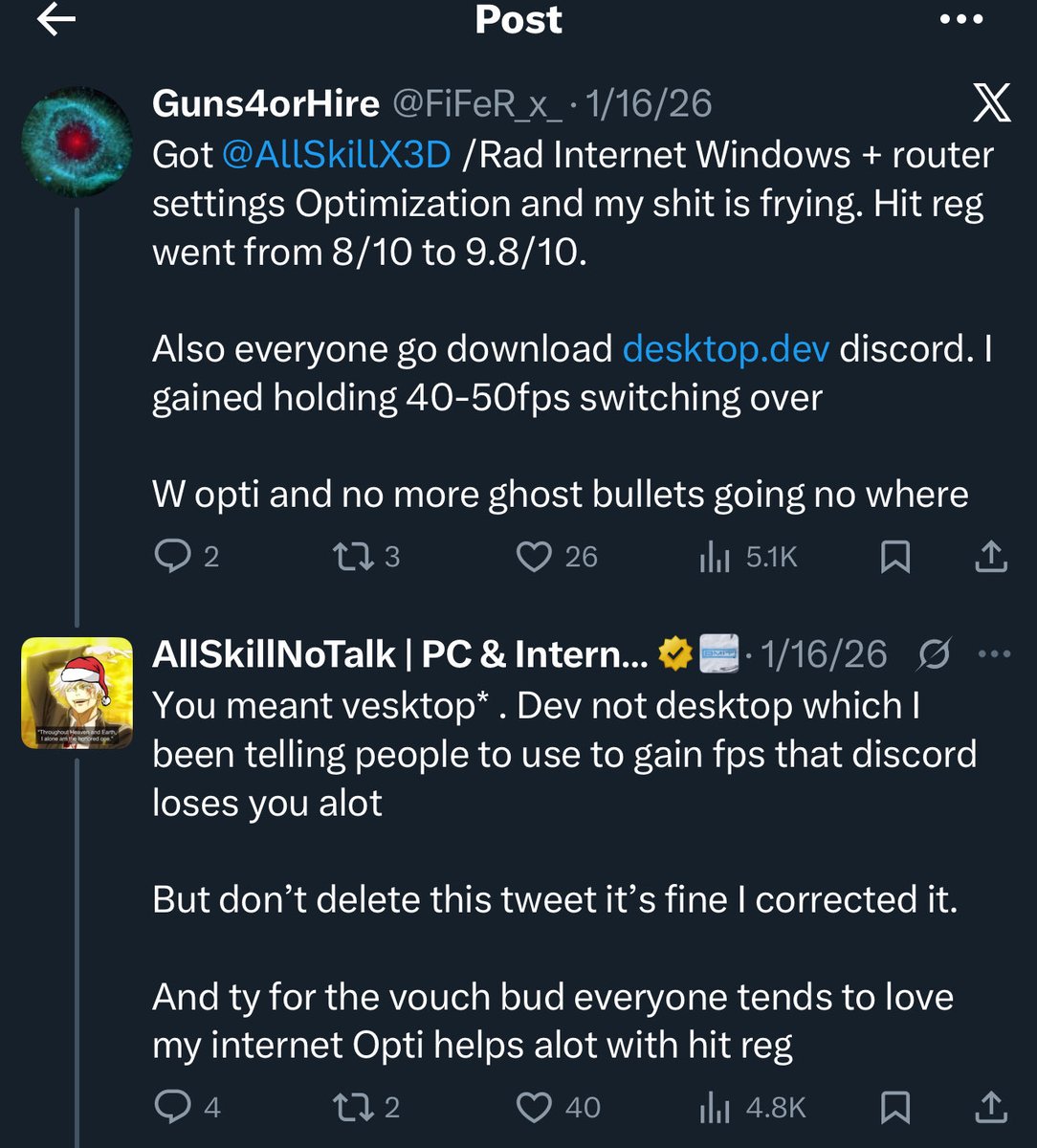 AllSkillNoTalk | PC & Internet Tweaker / Optimizer tweet media