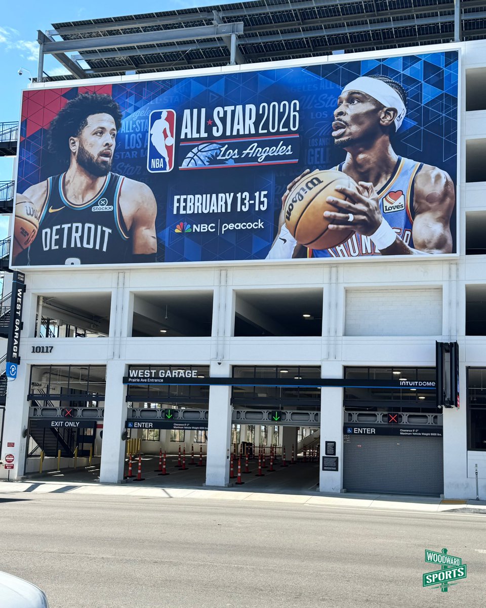 woodwardsports's tweet photo. The Cade Cunningham All-Star Game billboard ⭐️ 

📍: Los Angeles, CA https://t.co/IwIASdalV8